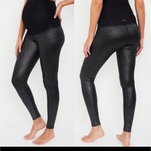 Beyond the Bump twinkle Foil Maternity Leggings